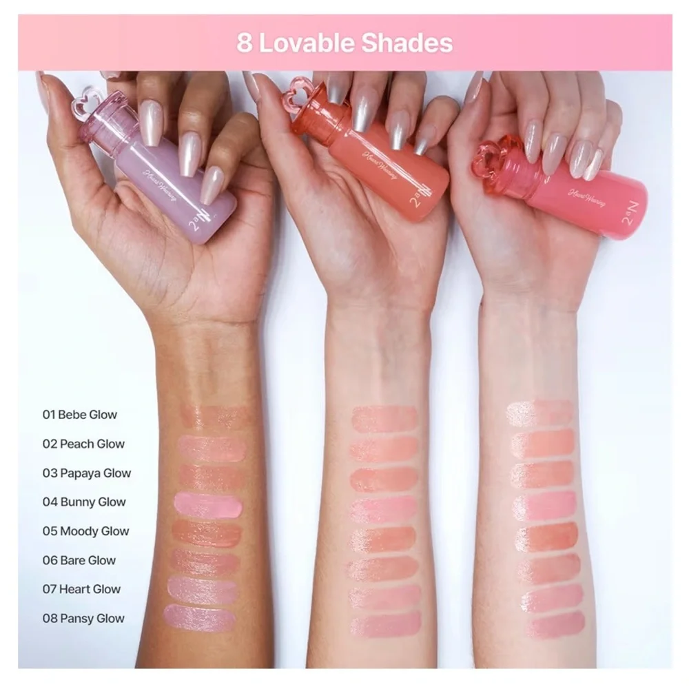 2aN Heart Wearing Liquid Cheek Dewy Blush (03 Papaya Glow)